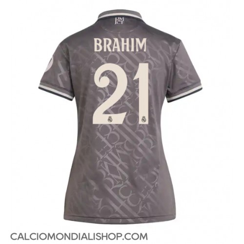 Maglie da calcio Real Madrid Brahim Diaz #21 Terza Maglia Femminile 2024-25 Manica Corta